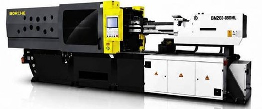 Plastic manufacturing machinery illustrated in the company brochure